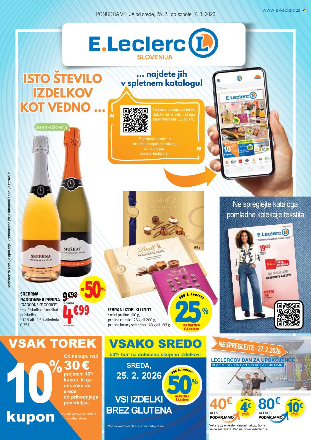 E.Leclerc katalog - 25.2.2026 - 7.3.2026. Stran 1