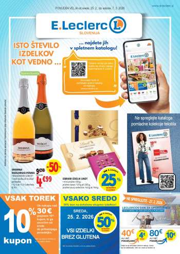 E.Leclerc katalog - 25.2.2026 - 7.3.2026.