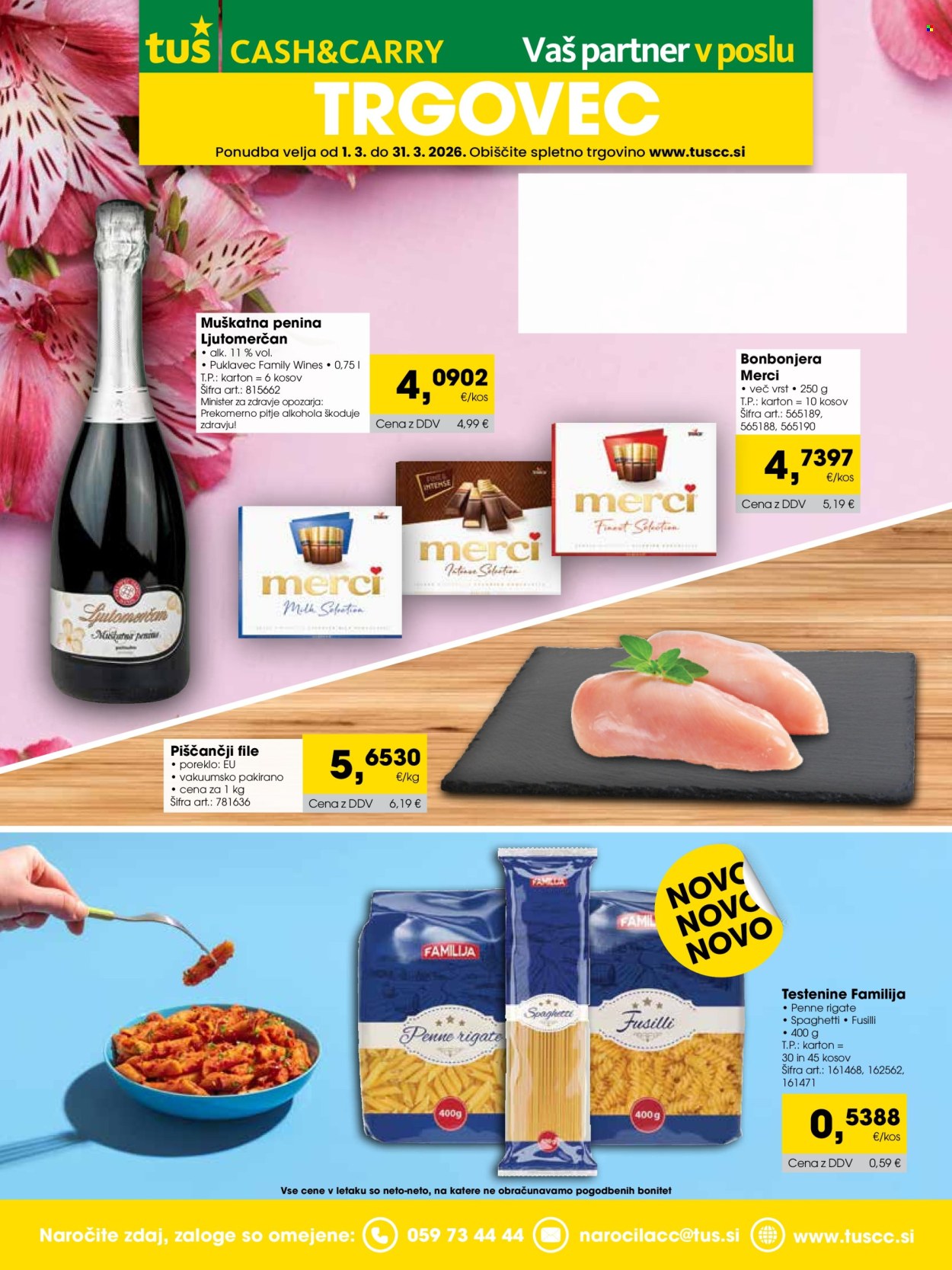 Tuš Cash & Carry katalog - 1.3.2026 - 31.3.2026. Stran 1