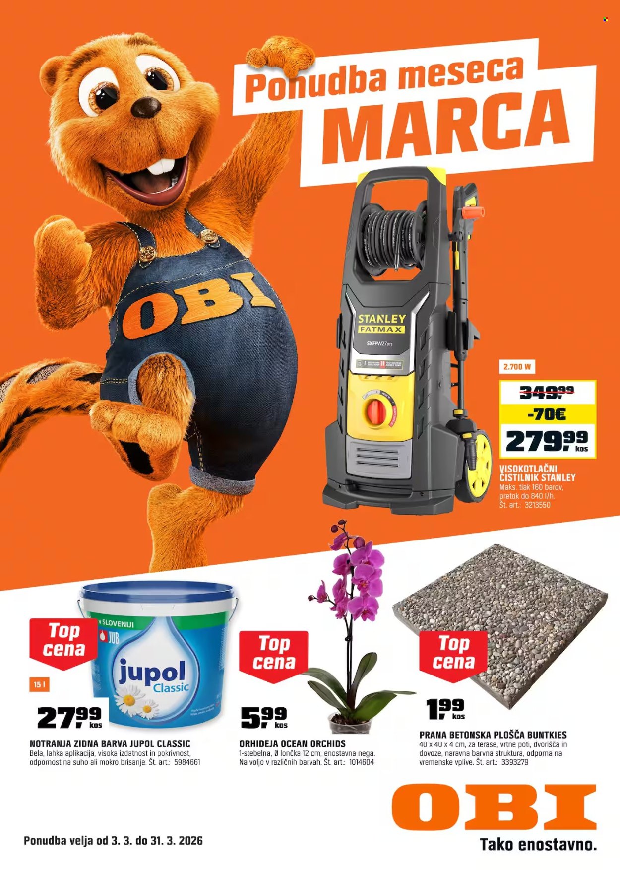 OBI katalog - 3.3.2026 - 31.3.2026. Stran 1