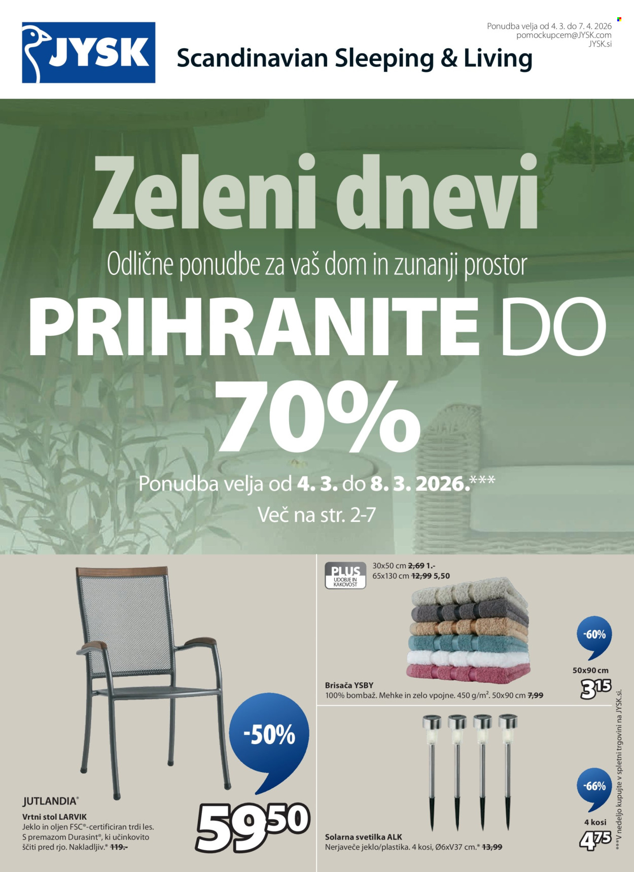 JYSK katalog - 4.3.2026 - 7.4.2026. Stran 1