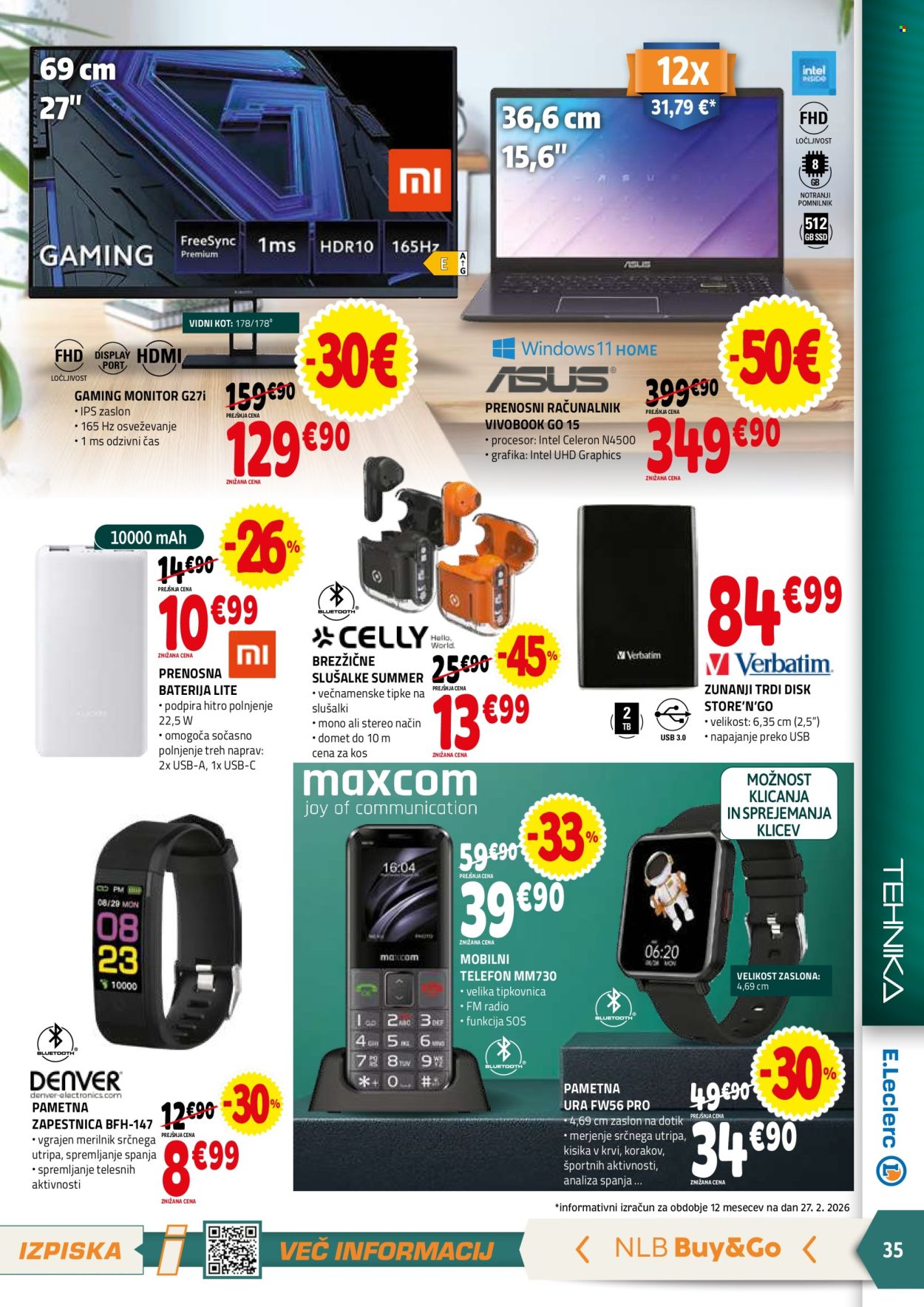 E.Leclerc katalog - 11.3.2026 - 21.3.2026. Stran 35