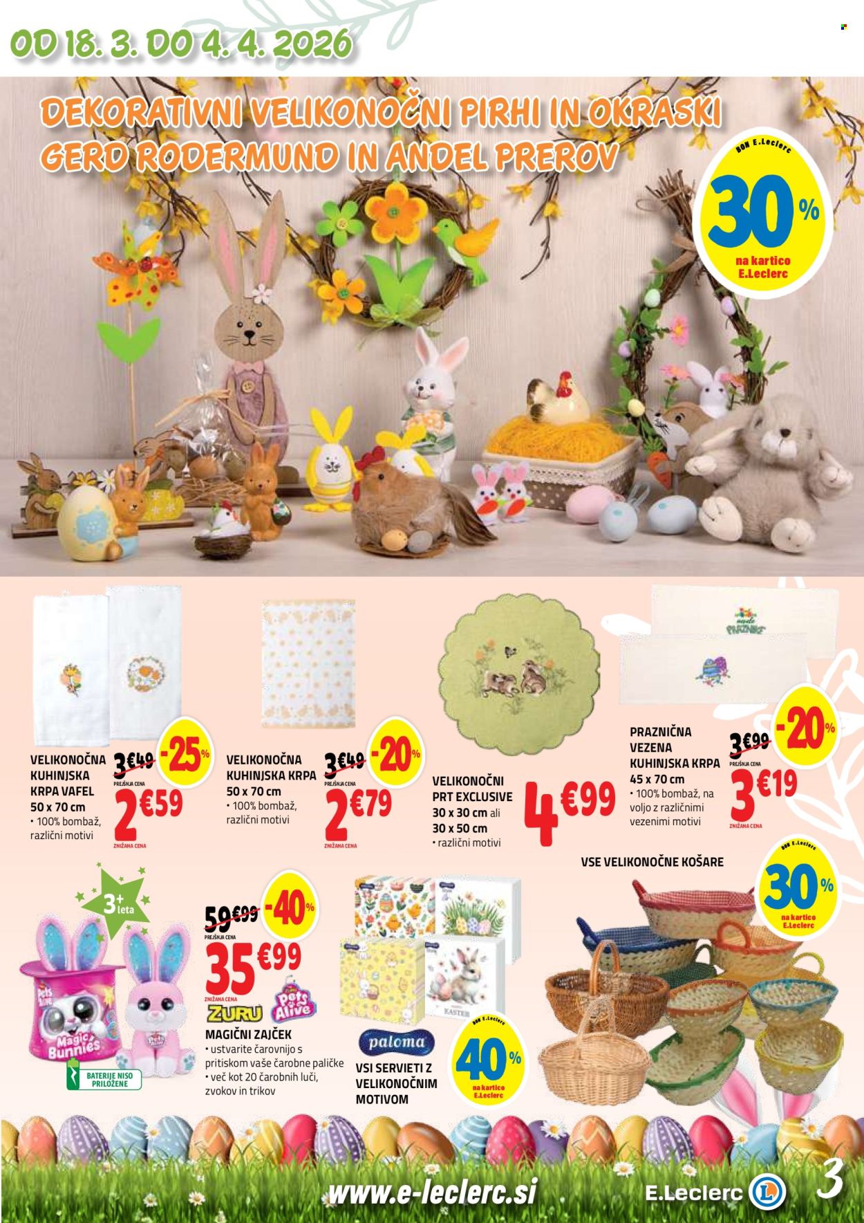 E.Leclerc katalog - 18.3.2026 - 28.3.2026. Stran 3