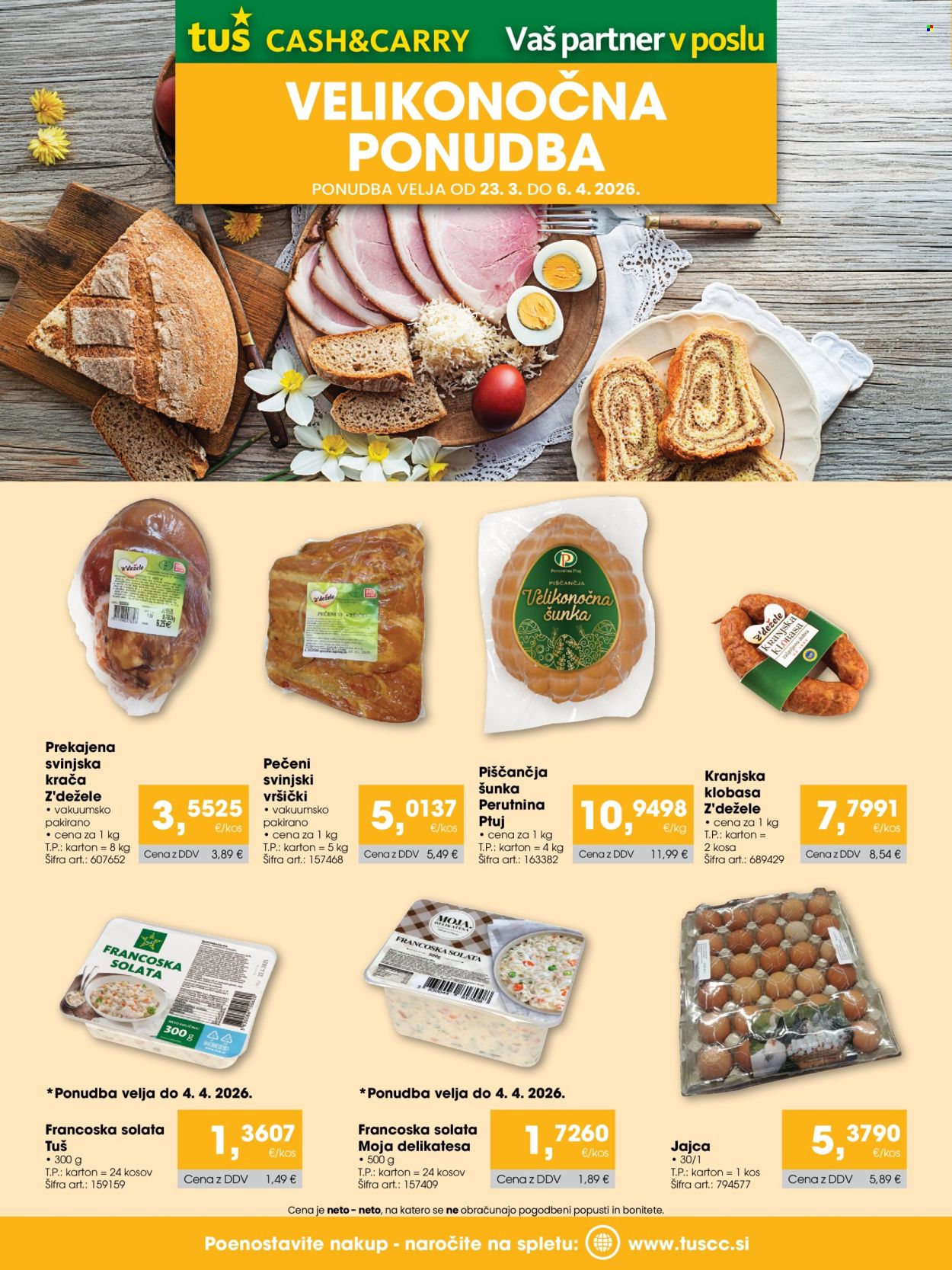 Tuš Cash & Carry katalog - 23.3.2026 - 6.4.2026. Stran 1
