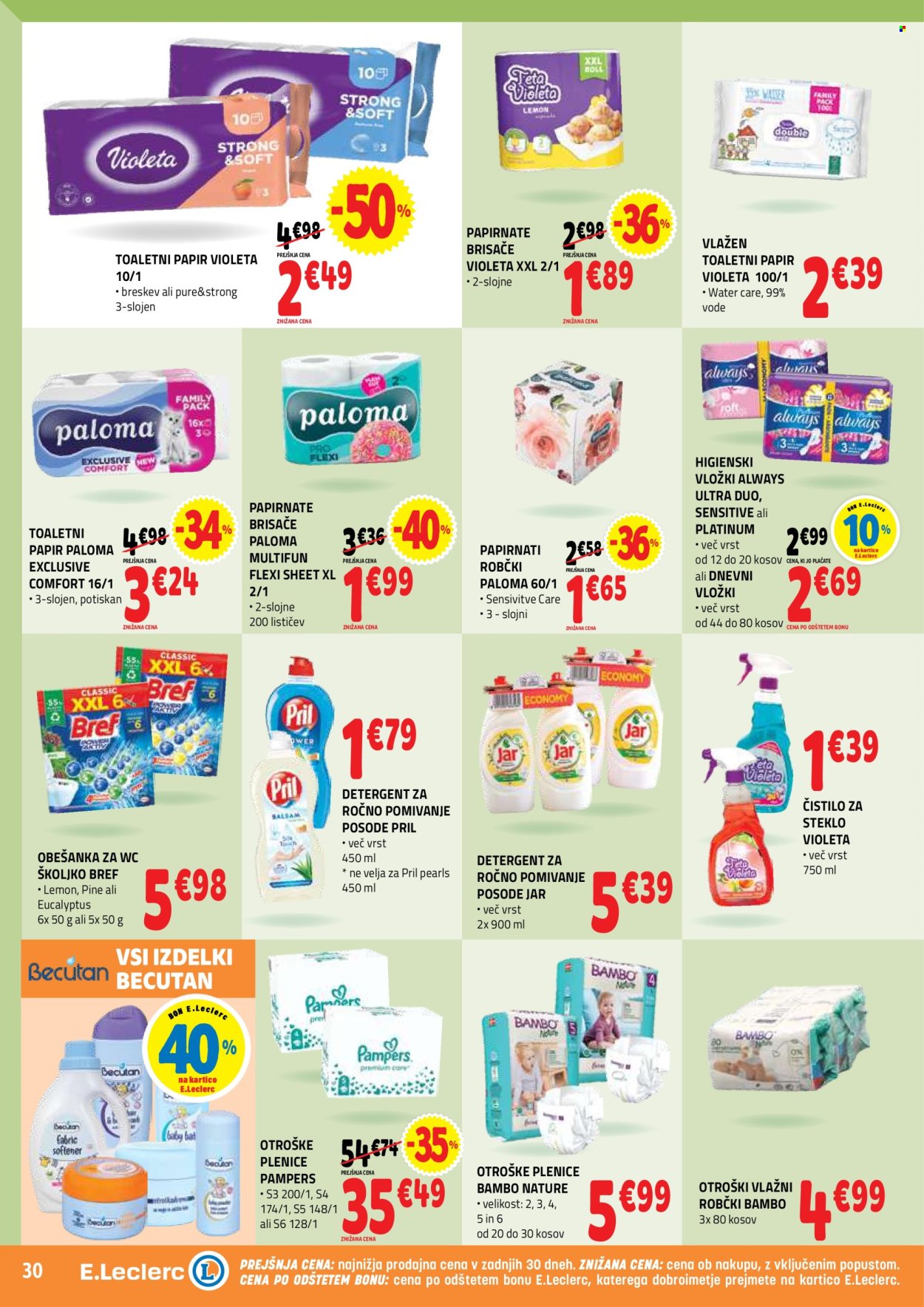 E.Leclerc katalog - 25.3.2026 - 4.4.2026. Stran 30