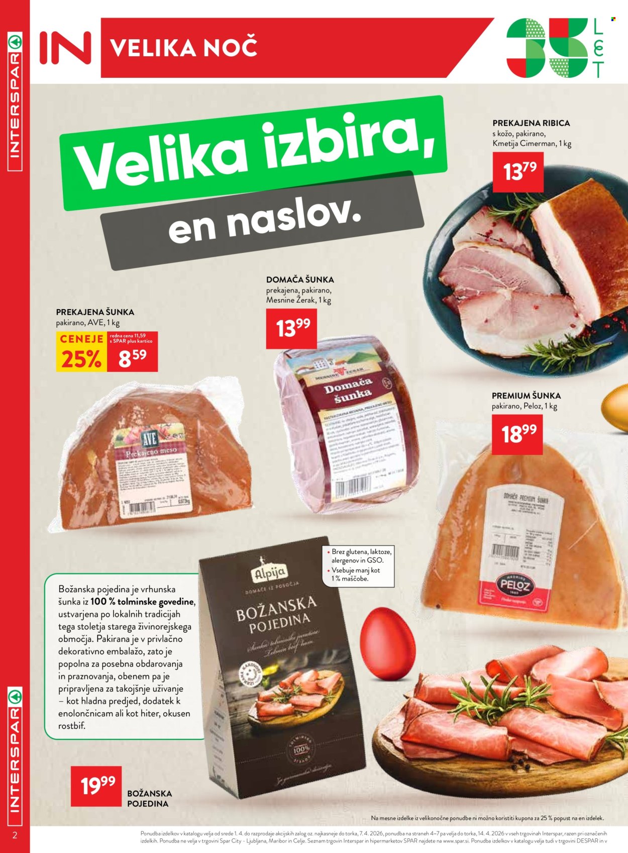 INTERSPAR katalog - 1.4.2026 - 14.4.2026. Stran 2
