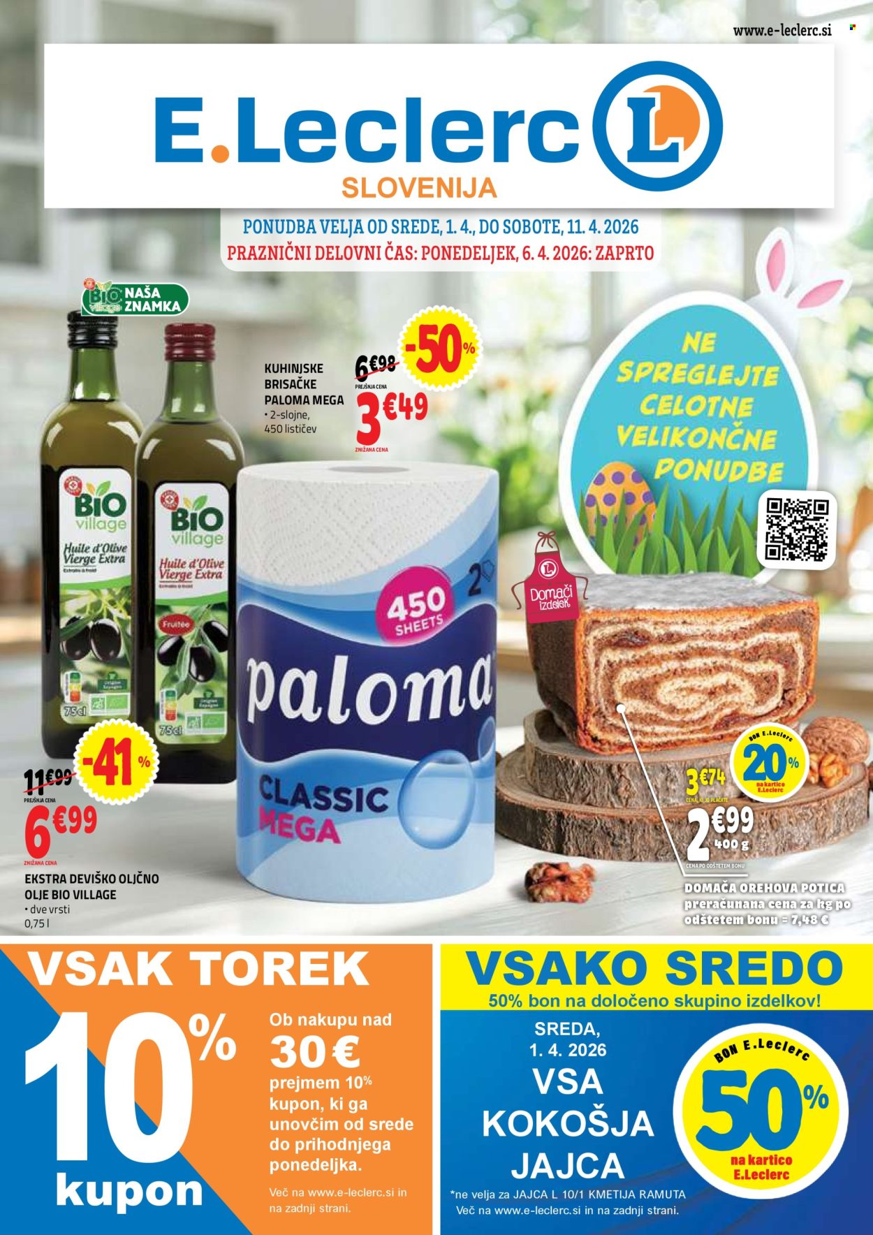 E.Leclerc katalog - 1.4.2026 - 11.4.2026. Stran 1