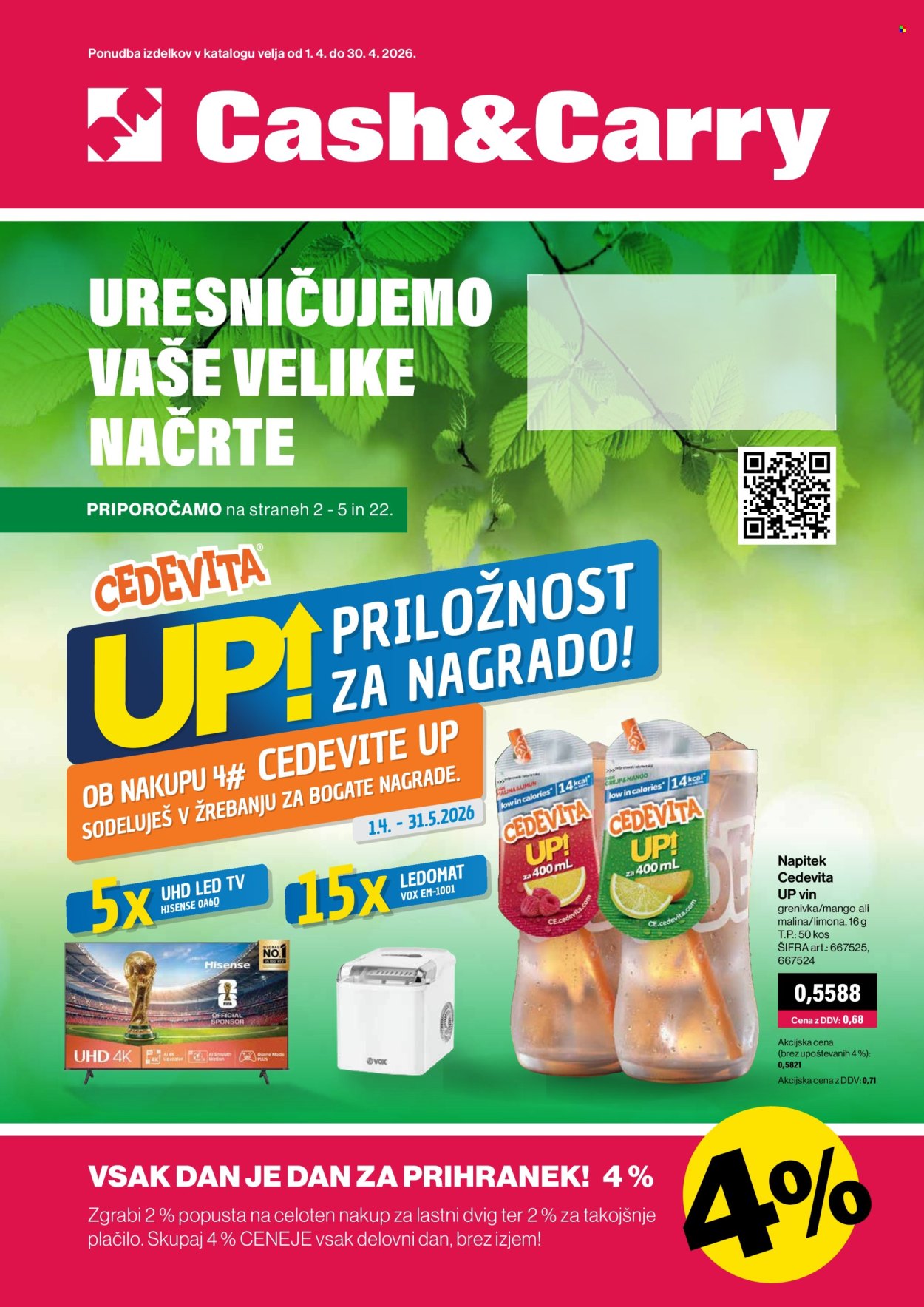 Mercator Cash & Carry katalog - 1.4.2026 - 30.4.2026. Stran 1
