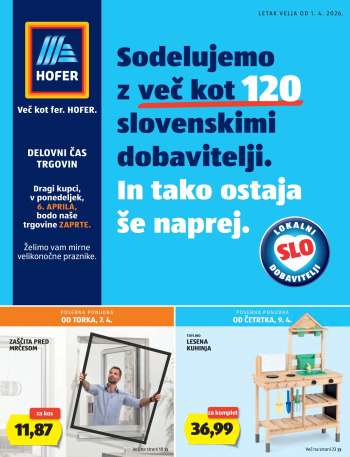 Hofer katalog - 1.4.2026 - 9.4.2026.