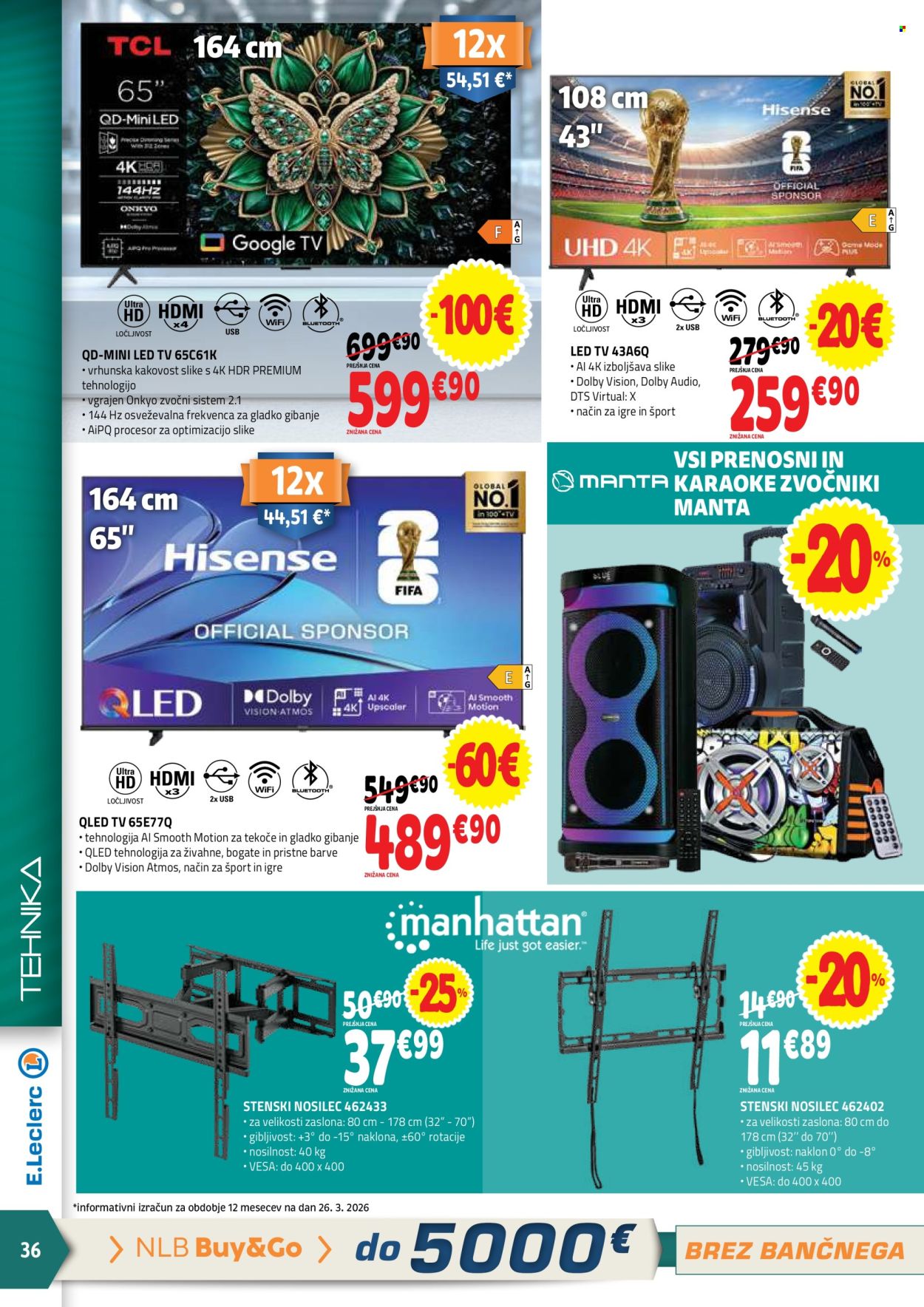 E.Leclerc katalog - 8.4.2026 - 18.4.2026. Stran 36