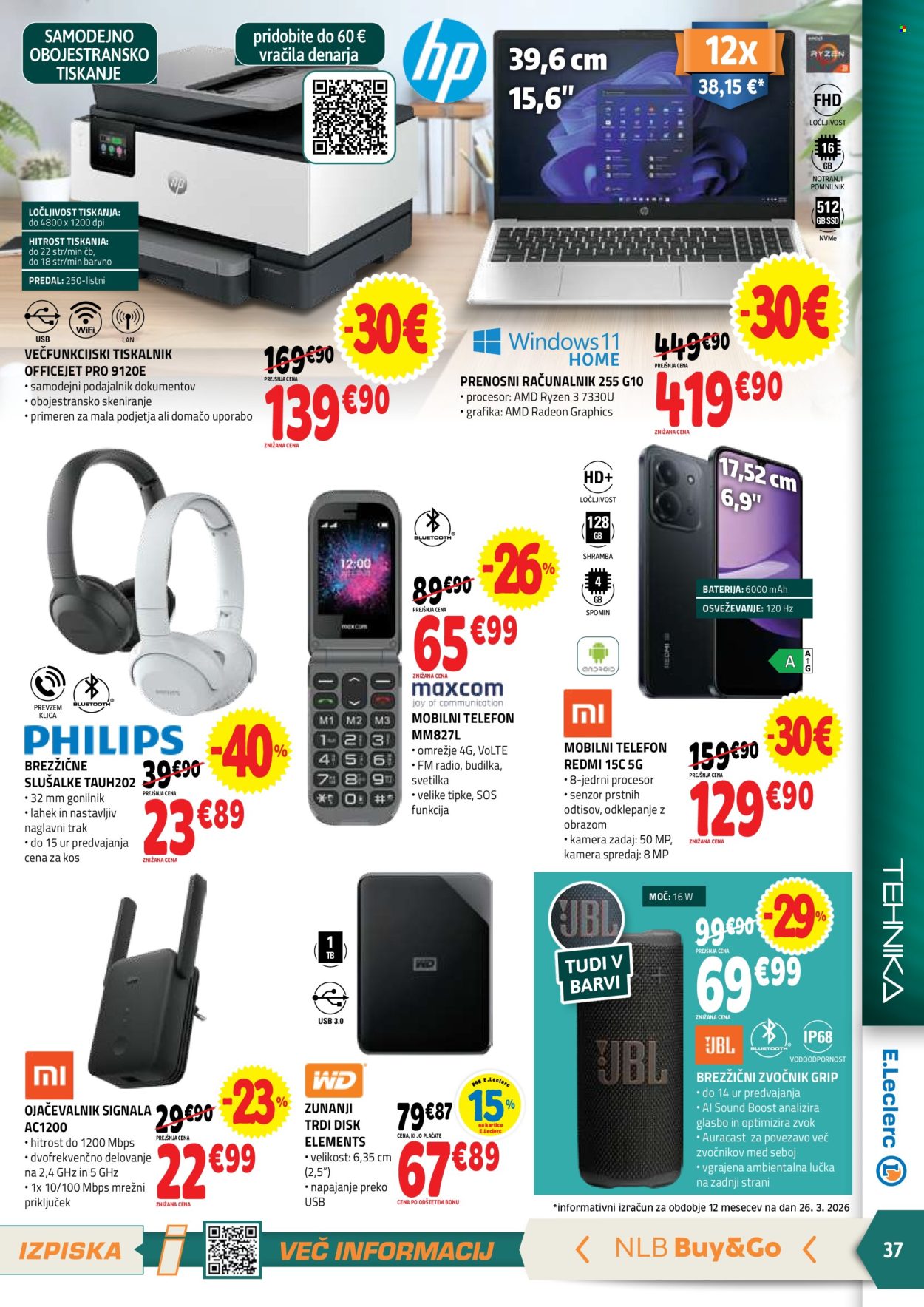 E.Leclerc katalog - 8.4.2026 - 18.4.2026. Stran 37