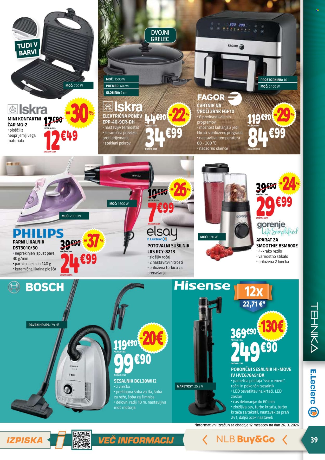 E.Leclerc katalog - 8.4.2026 - 18.4.2026. Stran 39