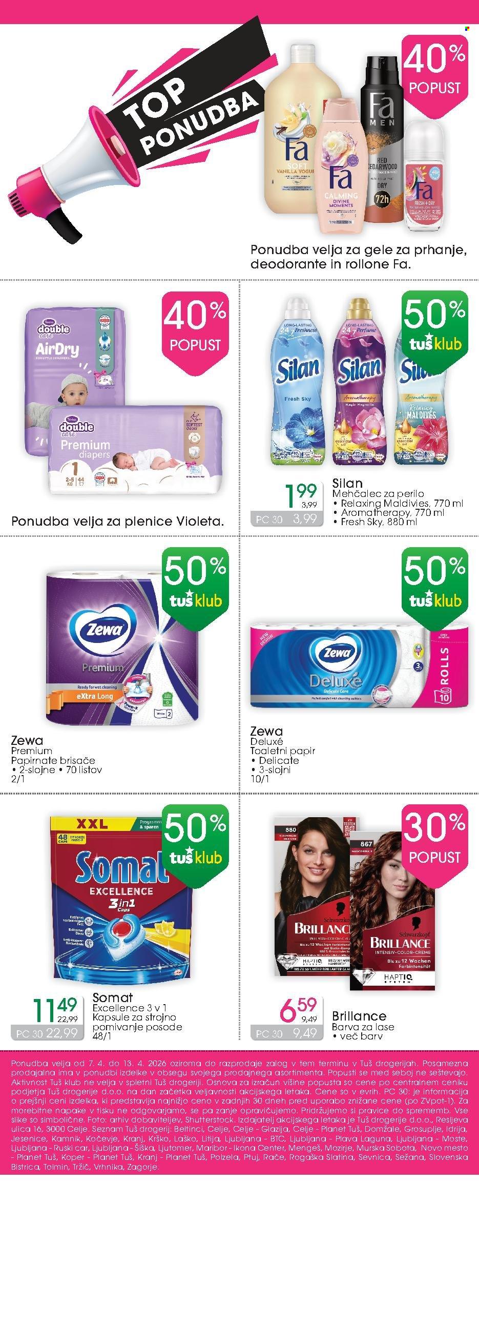 Tuš Drogeria katalog - 7.4.2026 - 13.4.2026. Stran 1