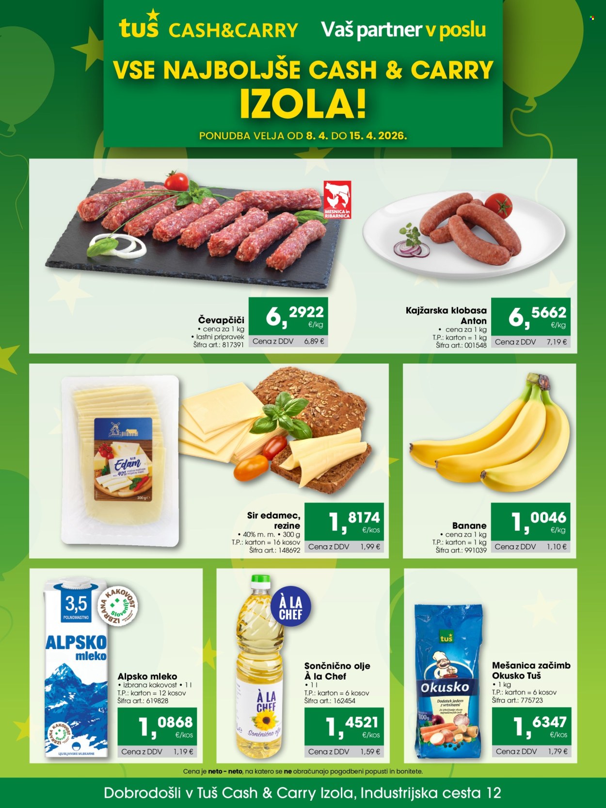 Tuš Cash & Carry katalog - 8.4.2026 - 15.4.2026. Stran 1