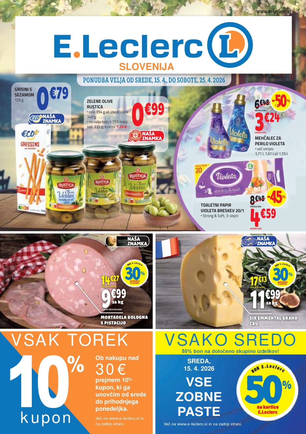 E.Leclerc katalog - 15.4.2026 - 25.4.2026. Stran 1