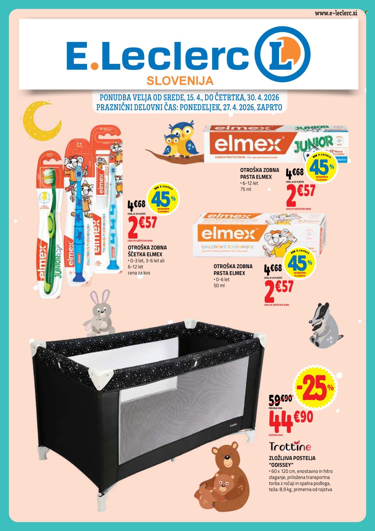 E.Leclerc katalog - 15.4.2026 - 30.4.2026. Stran 1