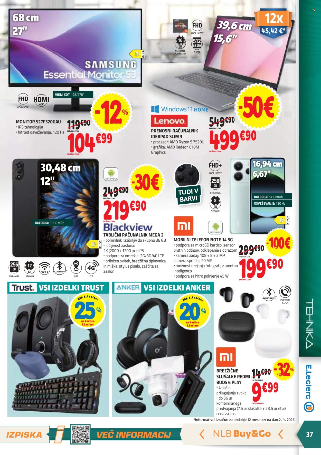 E.Leclerc katalog - 15.4.2026 - 25.4.2026. Stran 37
