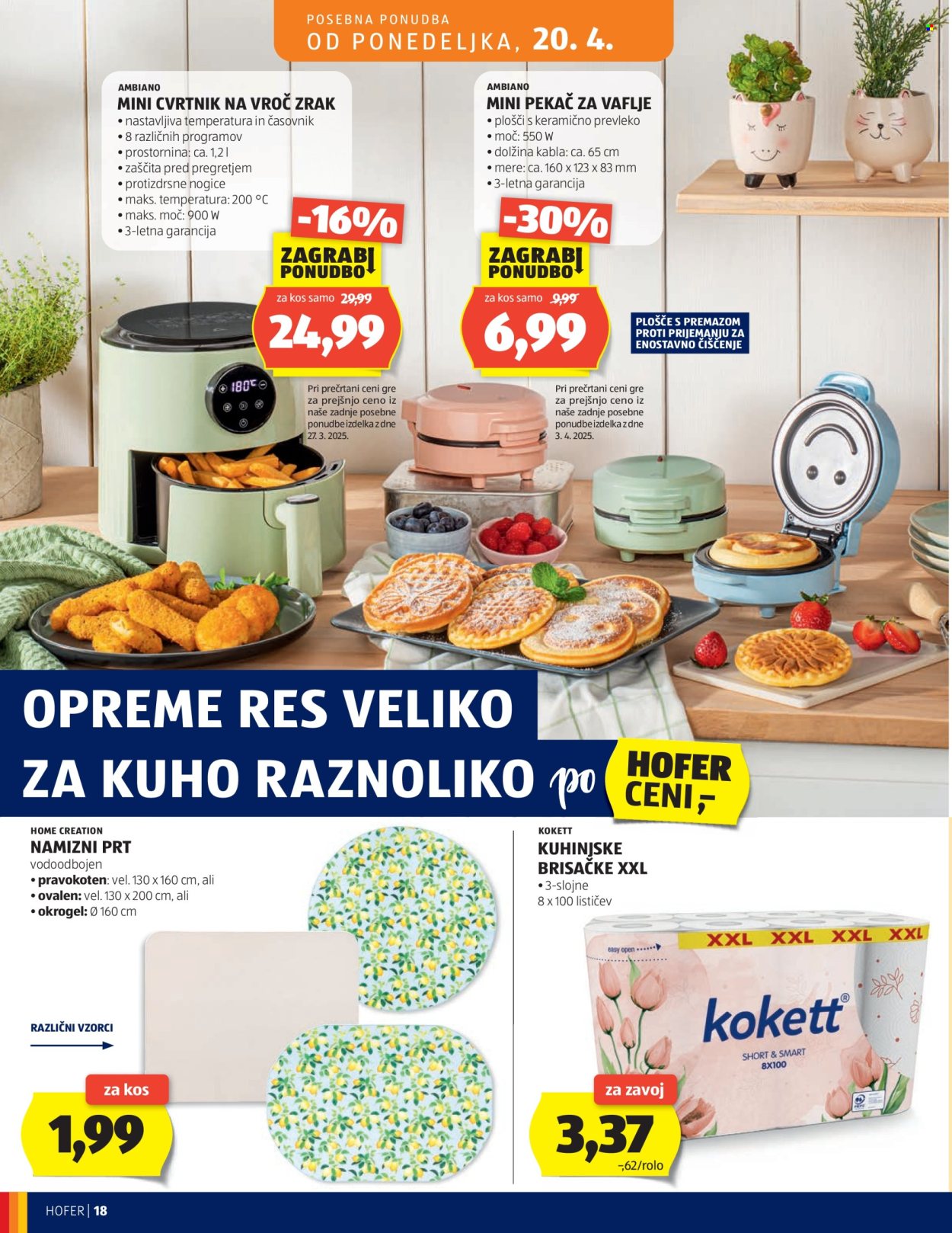Hofer katalog - 15.4.2026 - 23.4.2026. Stran 18