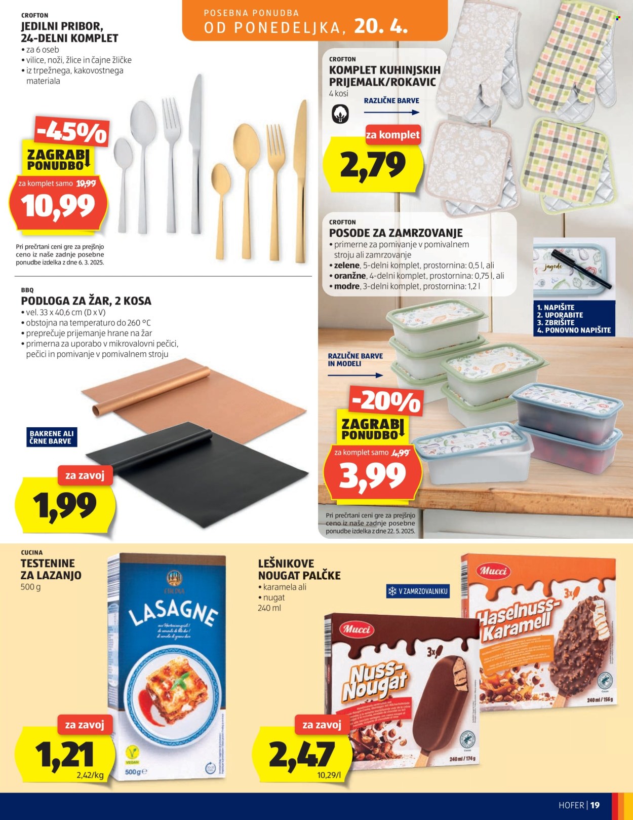 Hofer katalog - 15.4.2026 - 23.4.2026. Stran 19