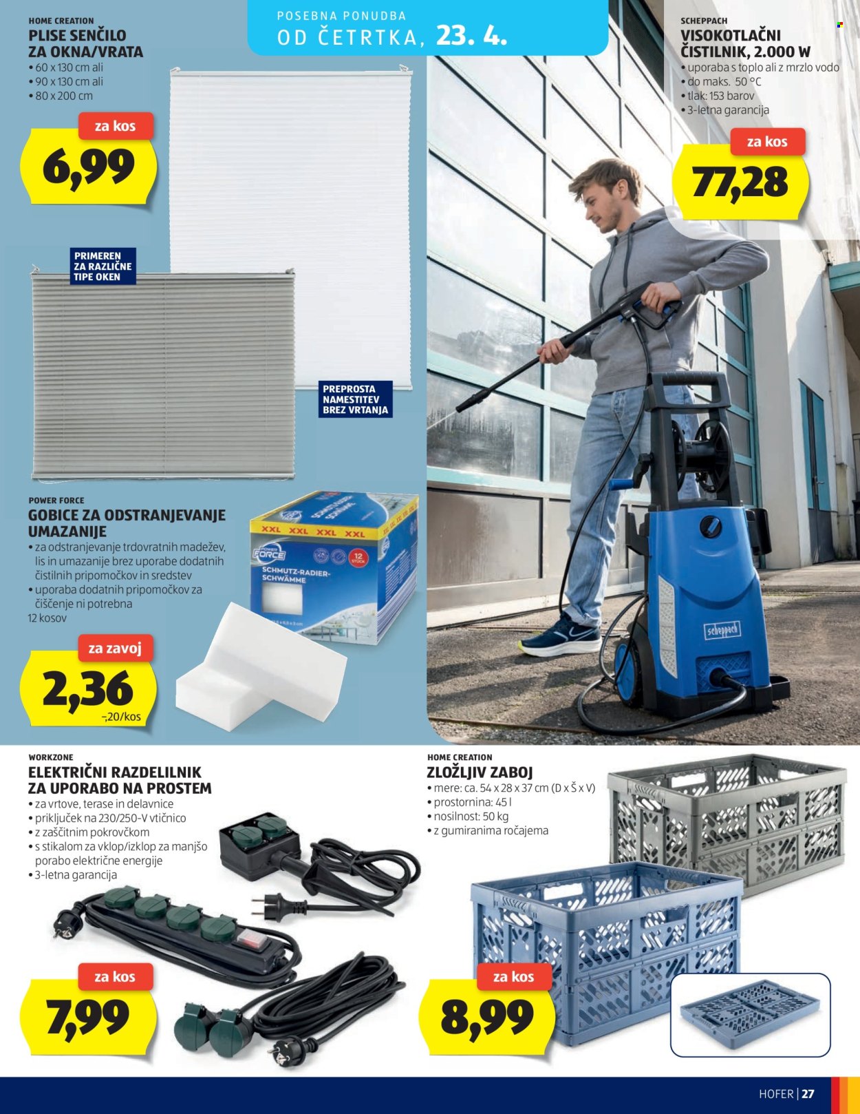 Hofer katalog - 15.4.2026 - 23.4.2026. Stran 27