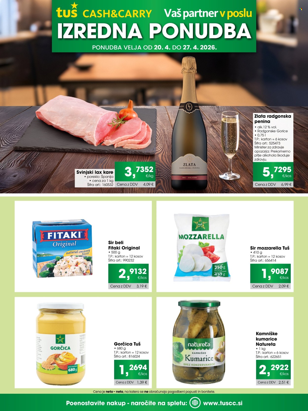 Tuš Cash & Carry katalog - 20.4.2026 - 27.4.2026. Stran 1