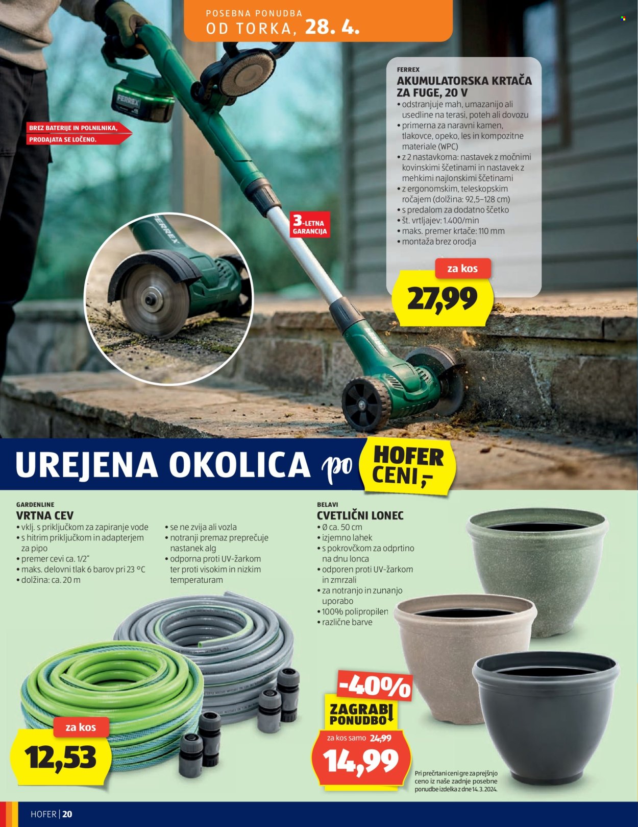 Hofer katalog - 22.4.2026 - 30.4.2026. Stran 20