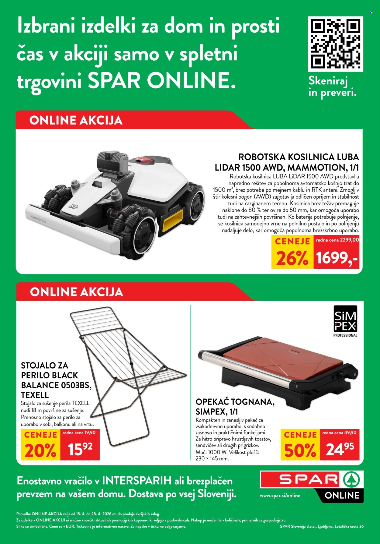 SPAR katalog - 15.4.2026 - 28.4.2026. Stran 1