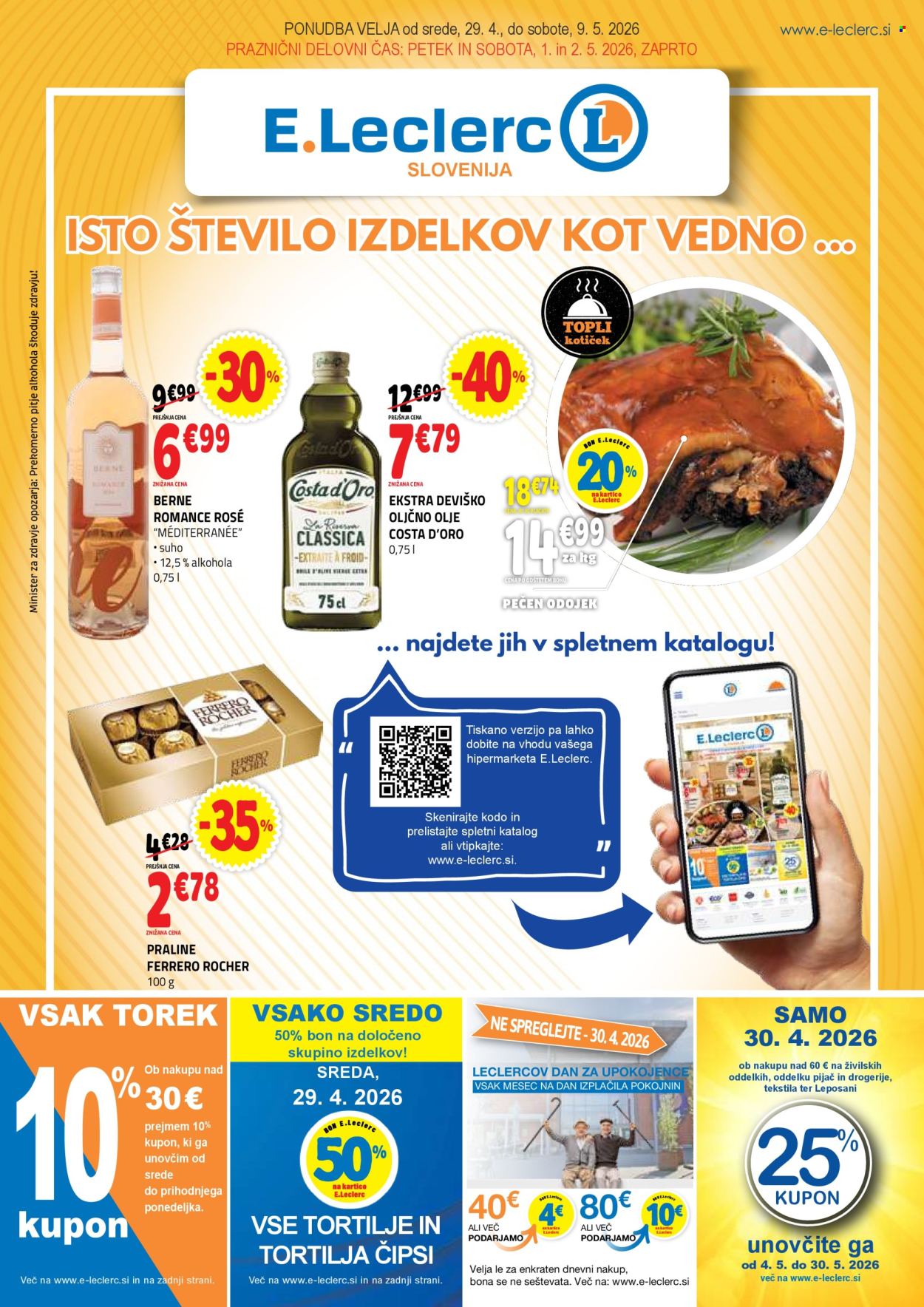 E.Leclerc katalog - 29.4.2026 - 9.5.2026. Stran 1