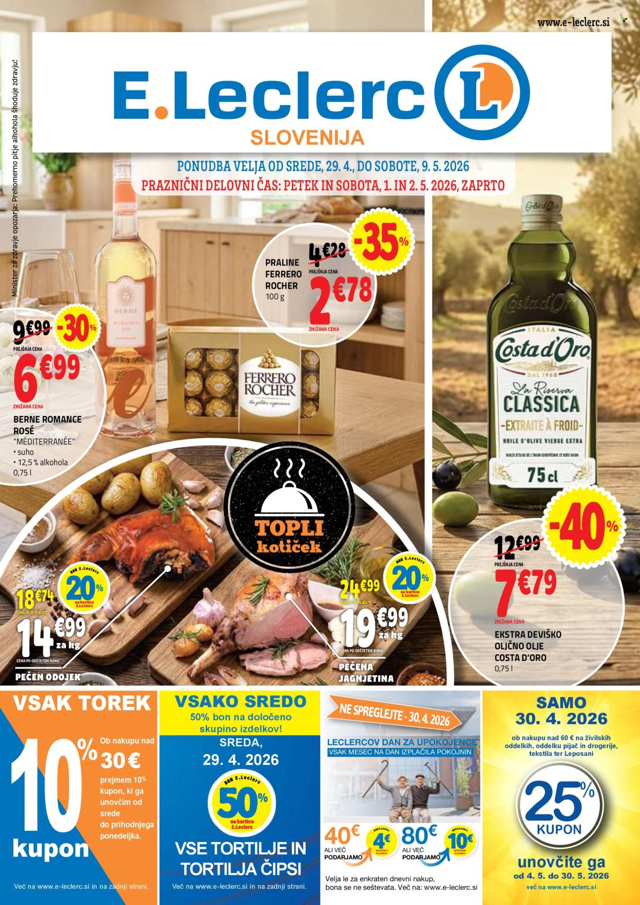 E.Leclerc katalog - 29.4.2026 - 9.5.2026. Stran 1