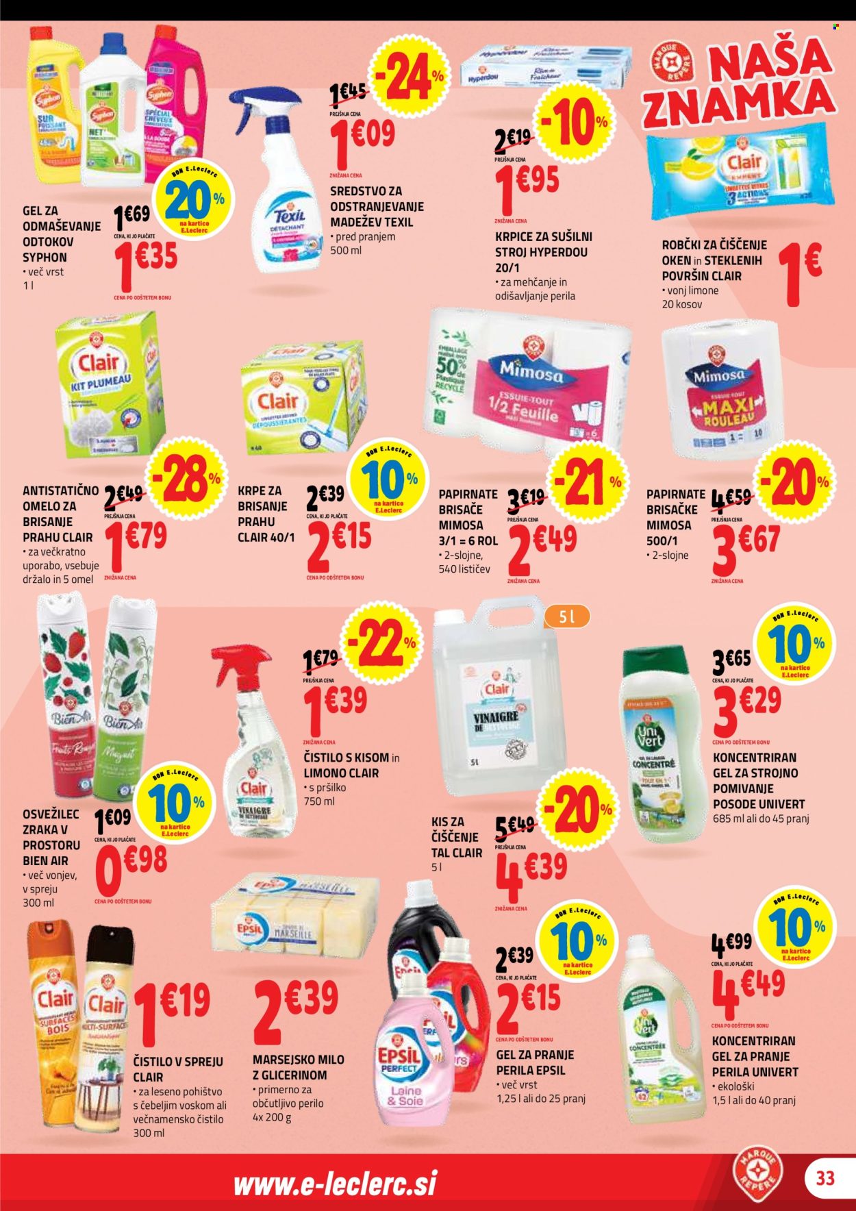 E.Leclerc katalog - 29.4.2026 - 9.5.2026. Stran 33