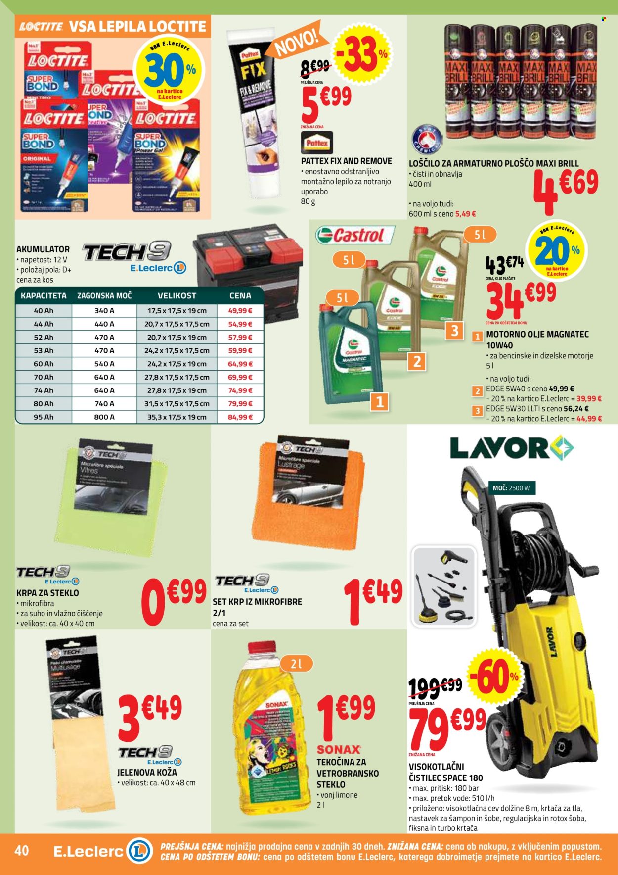 E.Leclerc katalog - 29.4.2026 - 9.5.2026. Stran 40