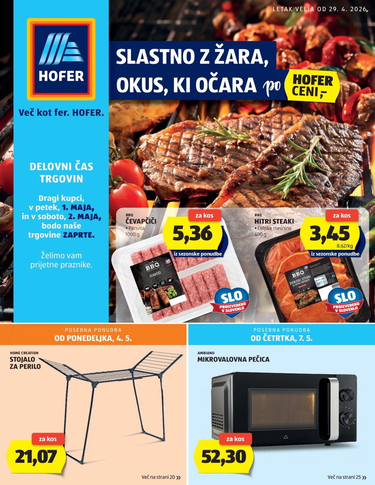 Hofer katalog - 29.4.2026 - 7.5.2026. Stran 1