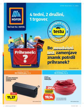 Hofer katalog - 6.5.2026 - 13.5.2026.
