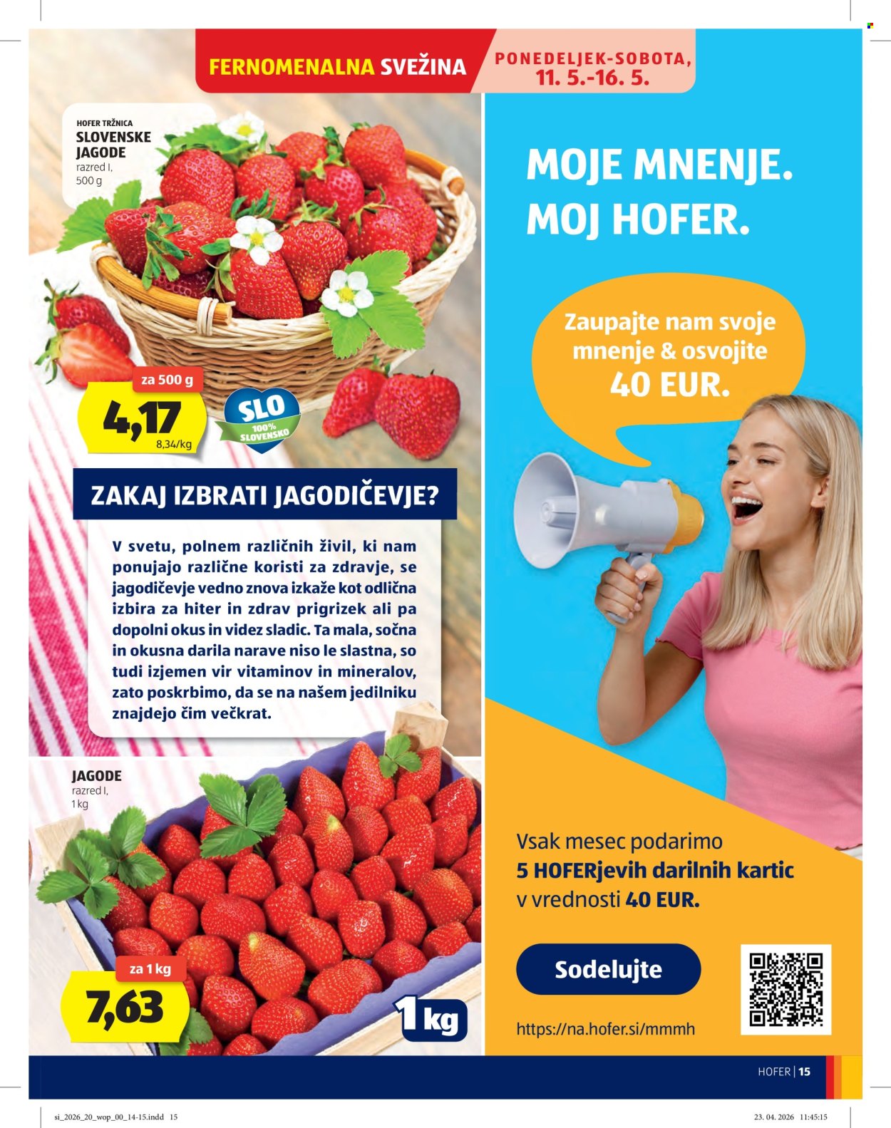 Hofer katalog - 6.5.2026 - 13.5.2026. Stran 15