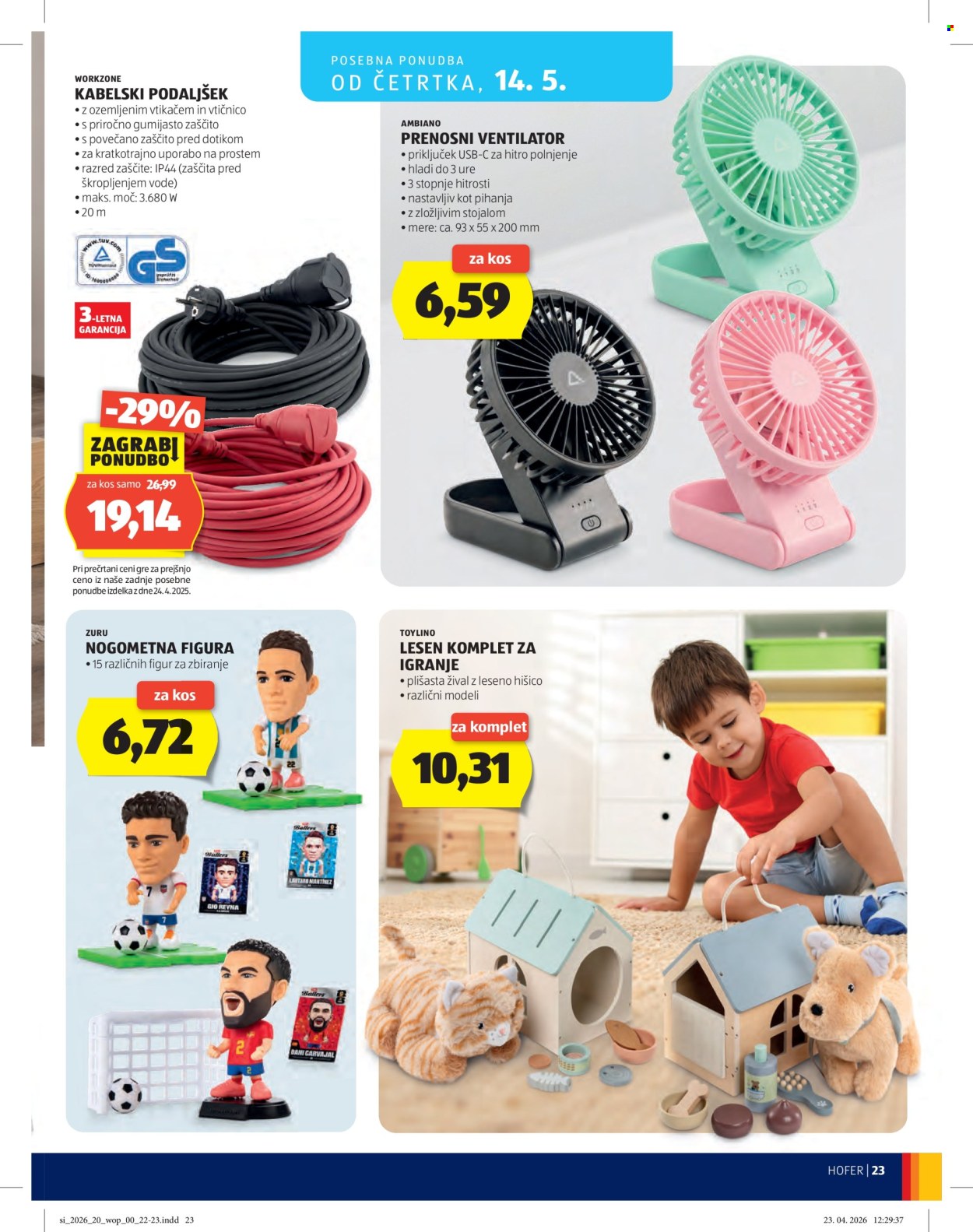 Hofer katalog - 6.5.2026 - 13.5.2026. Stran 23