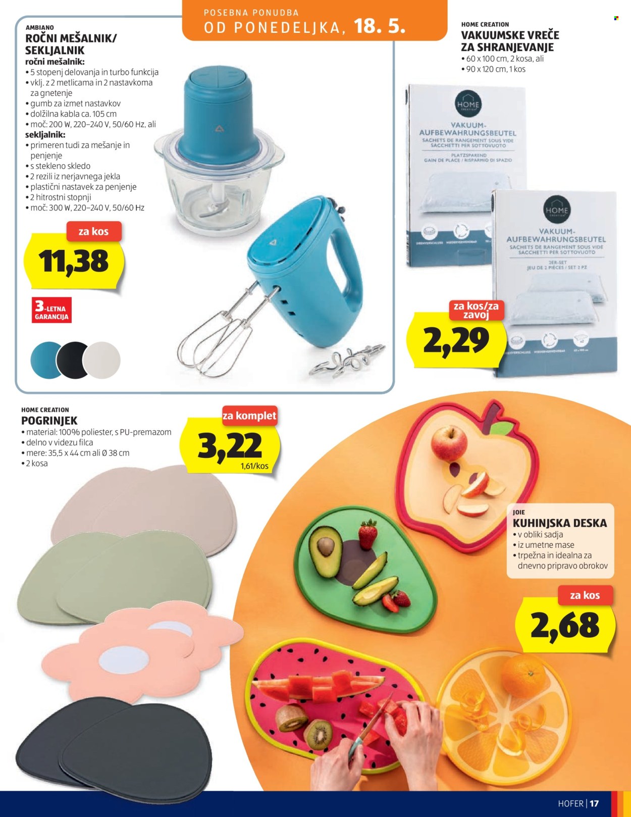Hofer katalog - 13.5.2026 - 21.5.2026. Stran 17