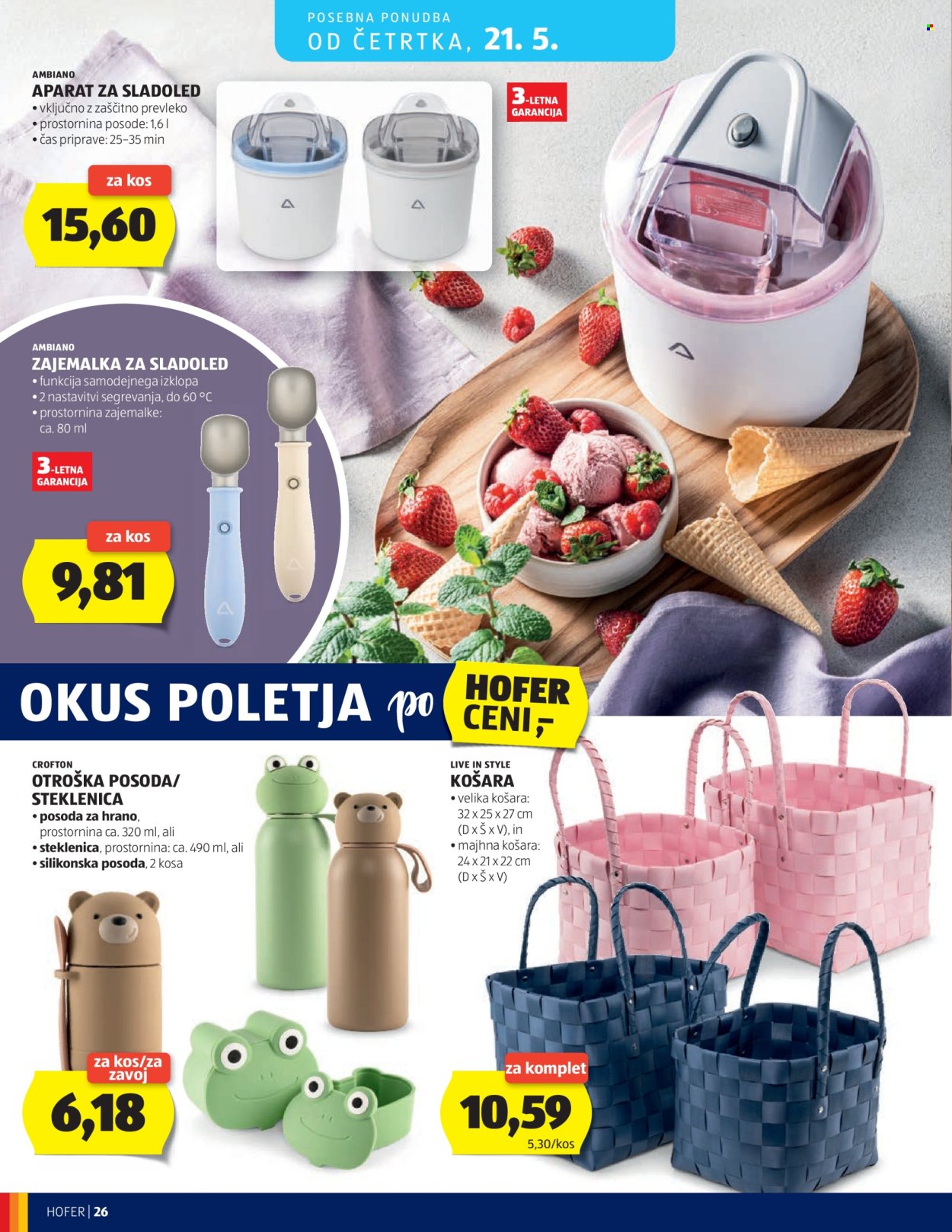 Hofer katalog - 13.5.2026 - 21.5.2026. Stran 26