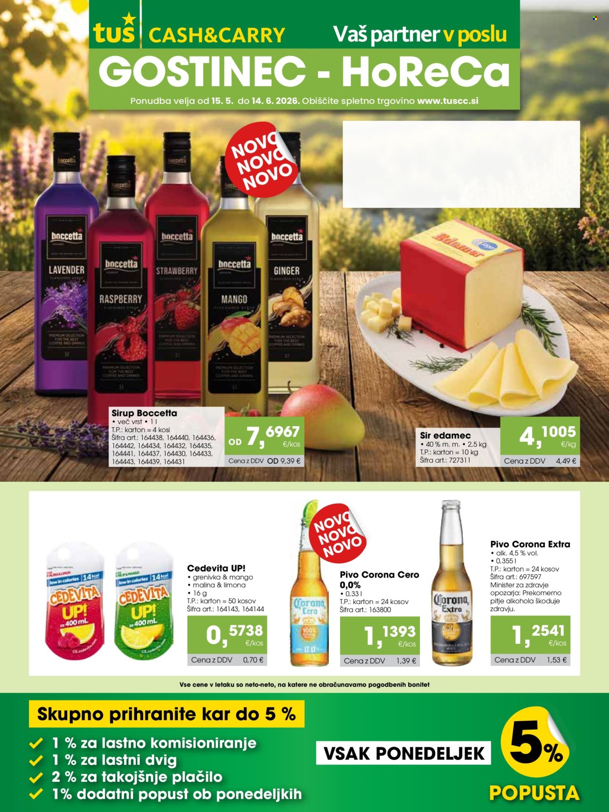 Tuš Cash & Carry katalog - 15.5.2026 - 14.6.2026. Stran 1