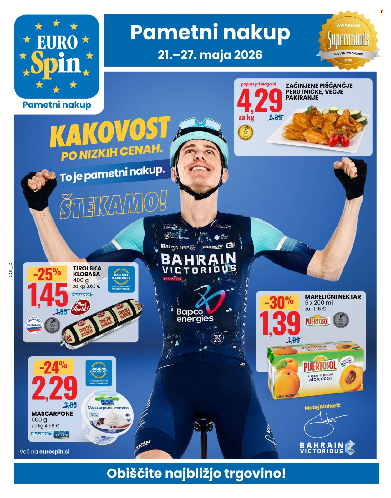 EuroSpin katalog - 21.5.2026 - 27.5.2026. Stran 1