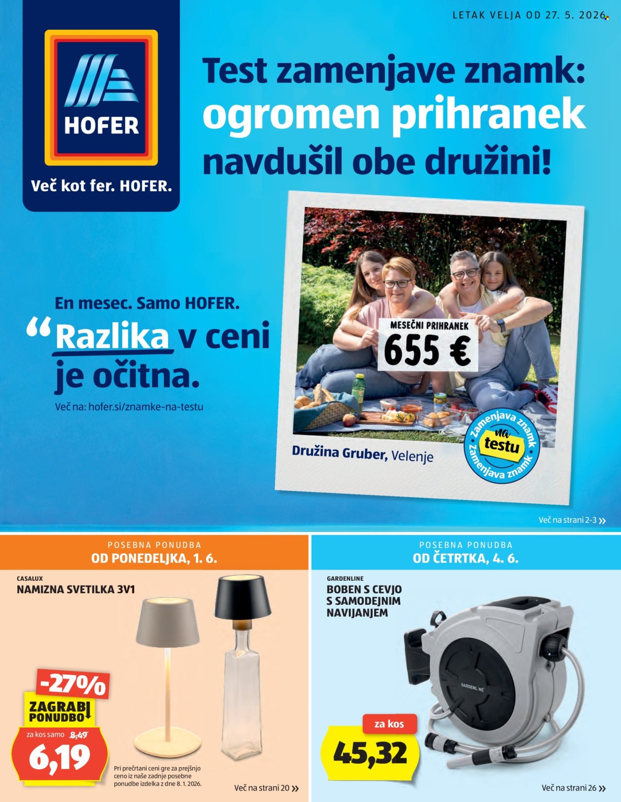 Hofer katalog - 27.5.2026 - 4.6.2026. Stran 1