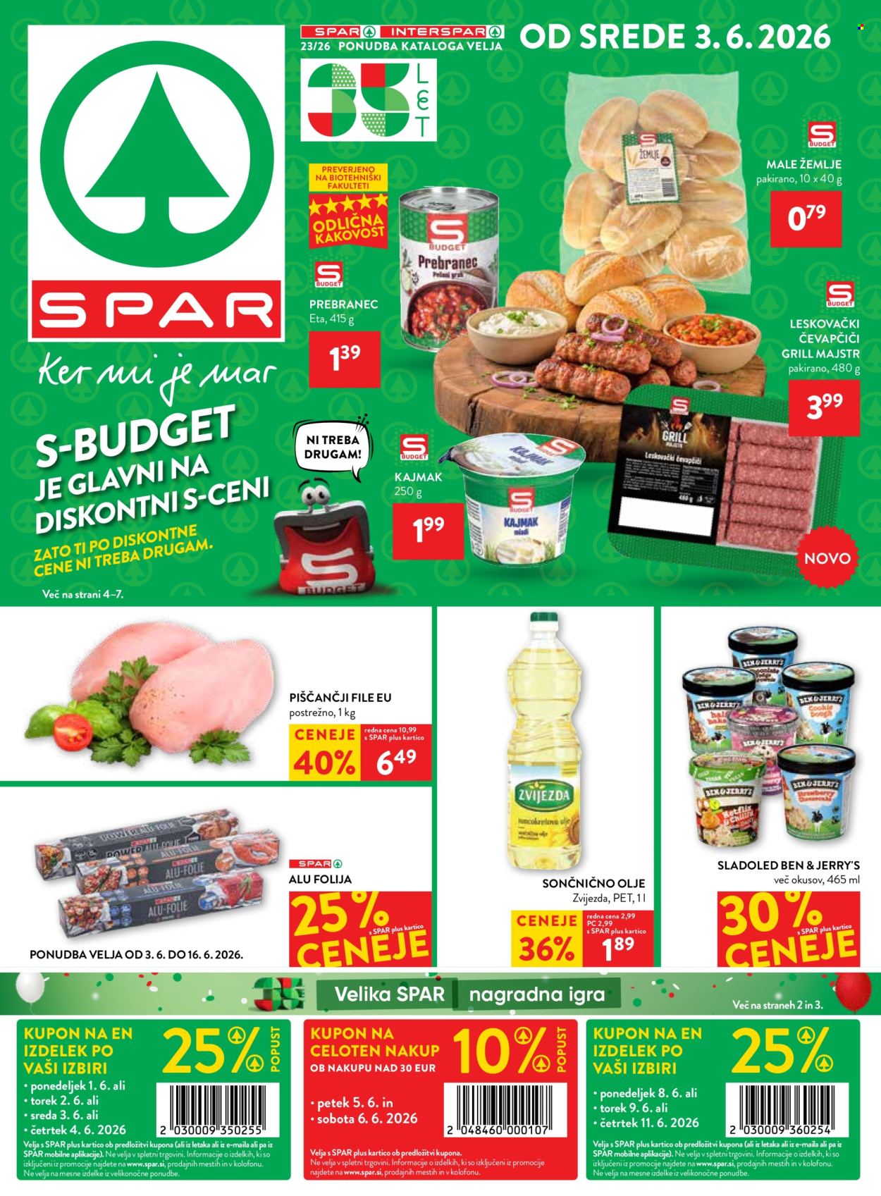 SPAR katalog - 3.6.2026 - 16.6.2026. Stran 1