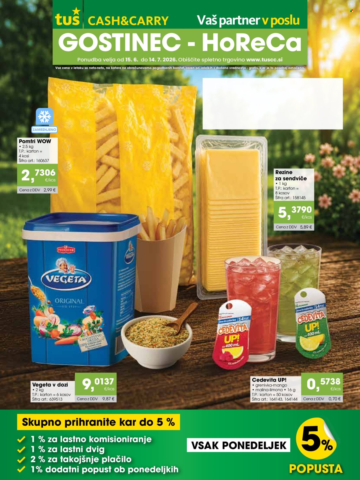 Tuš Cash & Carry katalog - 15.6.2026 - 14.7.2026. Stran 1