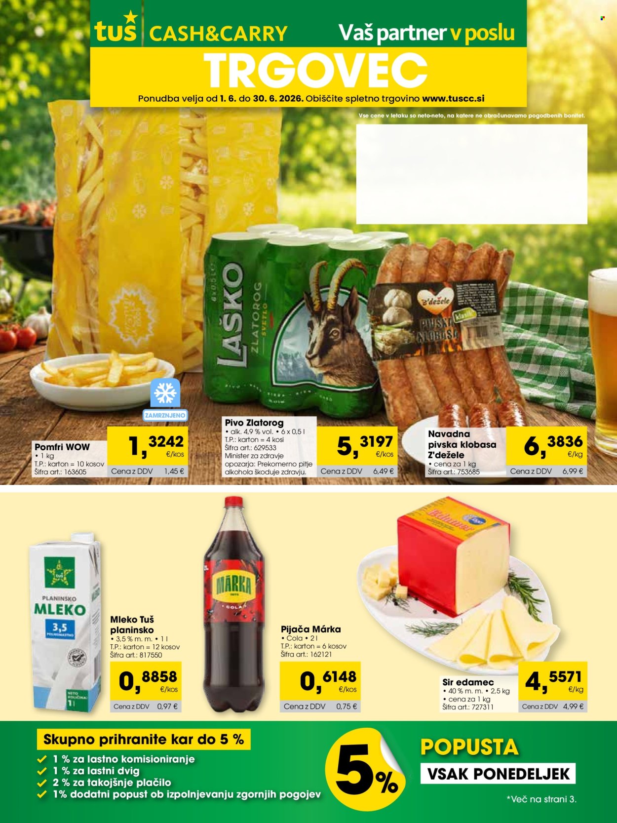 Tuš Cash & Carry katalog - 1.6.2026 - 30.6.2026. Stran 1