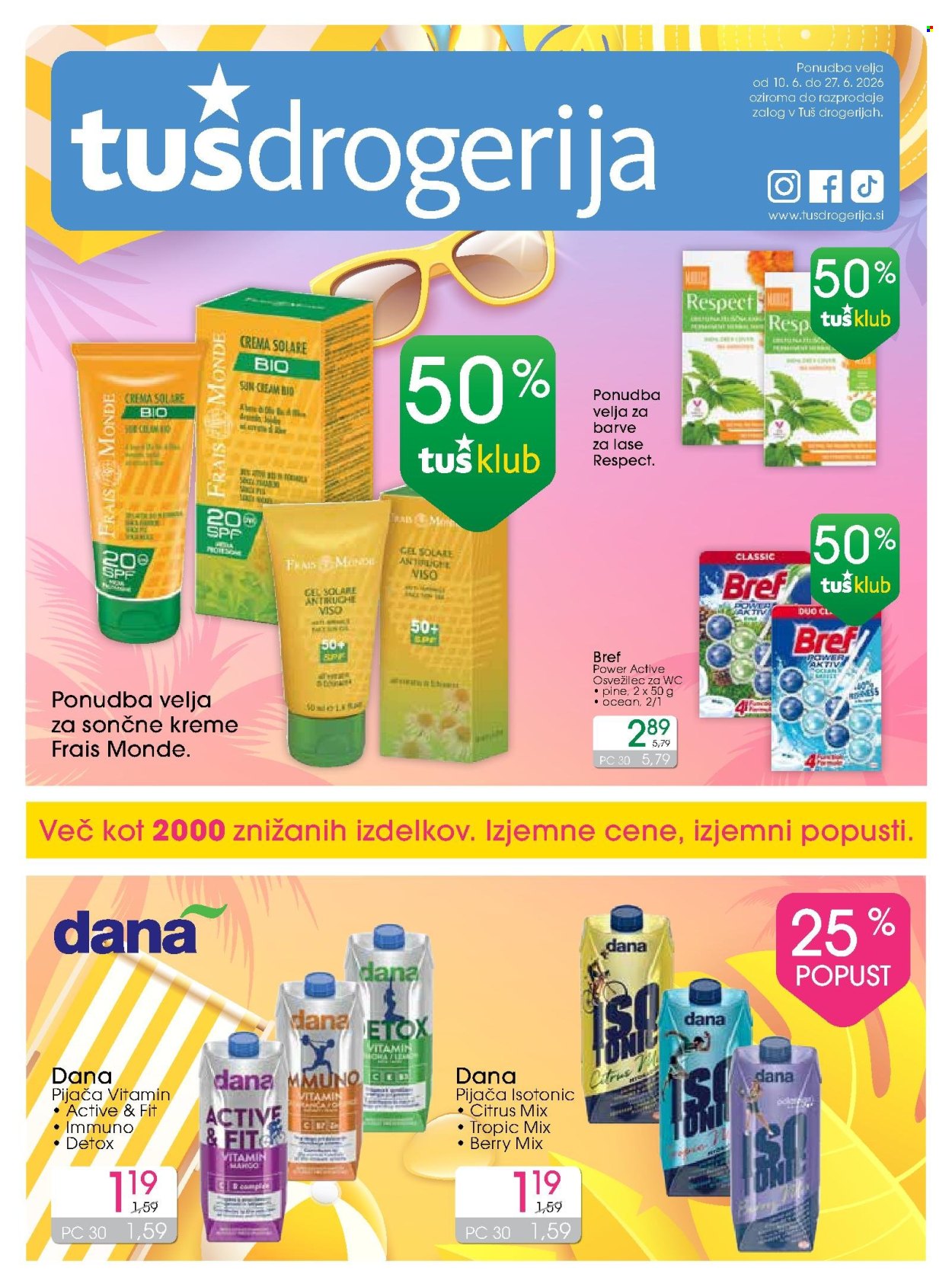 Tuš Drogeria katalog - 10.6.2026 - 27.6.2026. Stran 1