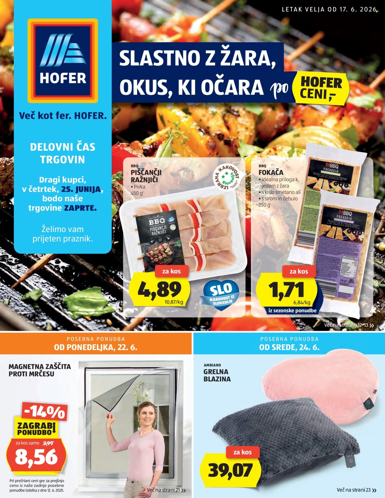 Hofer katalog - 17.6.2026 - 24.6.2026. Stran 1