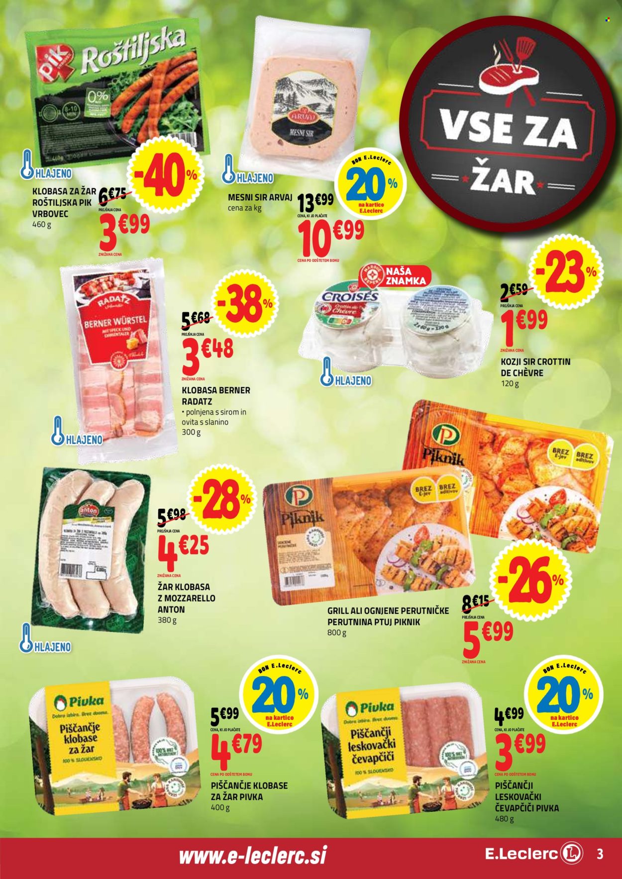 E.Leclerc katalog - 24.6.2026 - 4.7.2026. Stran 3
