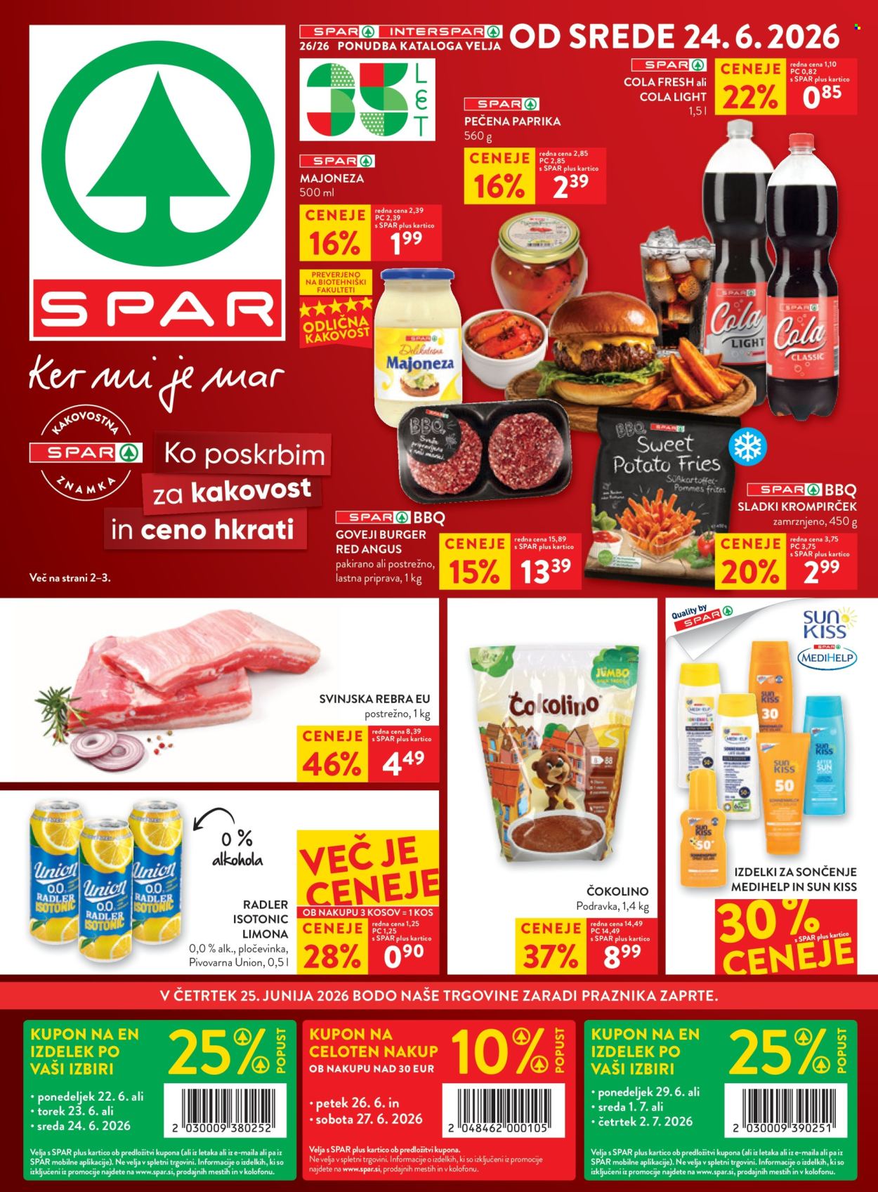 SPAR katalog - 24.6.2026 - 7.7.2026. Stran 1