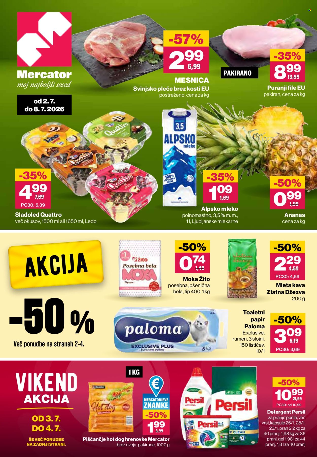 Mercator katalog - 2.7.2026 - 8.7.2026. Stran 1