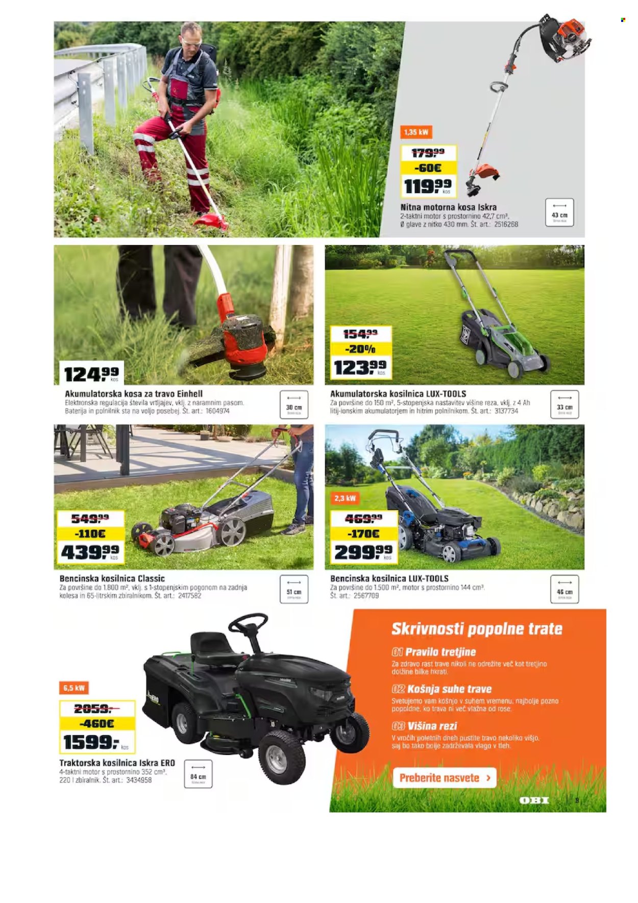OBI katalog - 2.7.2026 - 31.7.2026. Stran 9