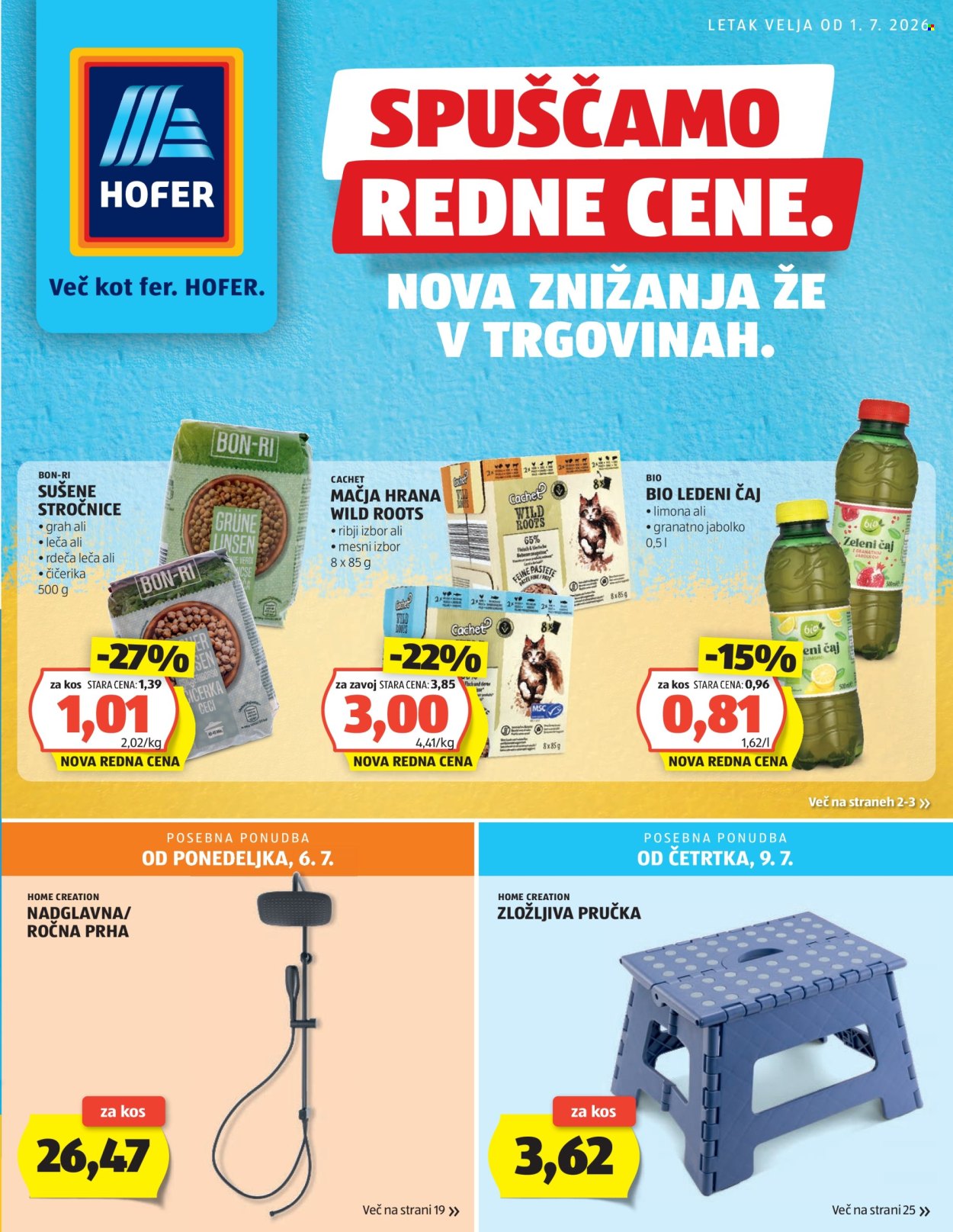 Hofer katalog - 1.7.2026 - 9.7.2026. Stran 1